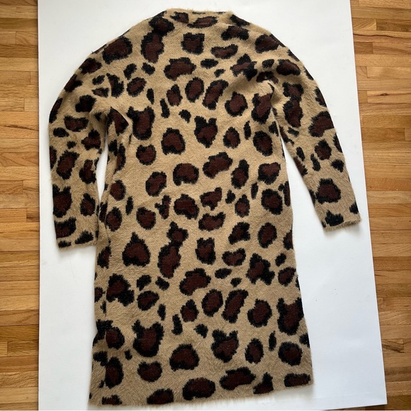 Kayla's Armoire Leopard Duster Cardigan Size S/M - Picture 4 of 5